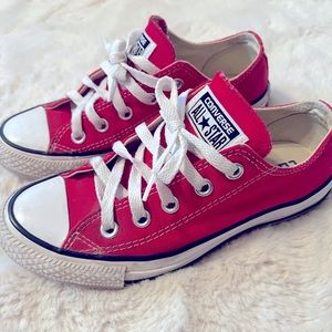 Red Converse All Stars Size 5.5